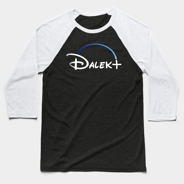 Dalek Plus Black Baseball T-Shirt by tone